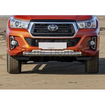 Защита переднего бампера d76 Rival для Toyota Hilux Exclusive 2018-