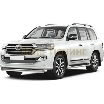 Защита переднего бампера d76 Rival для Toyota Land Cruiser 200 Executive Lounge 2018-