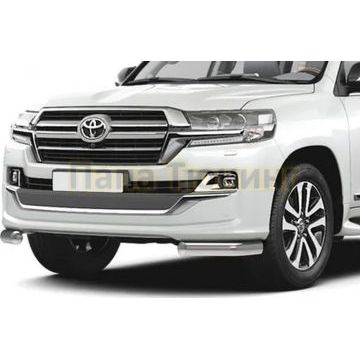Защита переднего бампера d76 уголки Rival для Toyota Land Cruiser 200 Executive Lounge 2018-