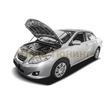 Амортизаторы капота, 2 шт. АвтоУпор для Toyota Corolla E140 /E150 / E150 рестайлинг 2006-2012 / 2010-2013