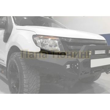 Накладка под фару для переднего силового бампера (2D.1808.1-NL) Rival для Ford Ranger 2011-2015