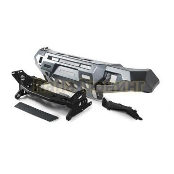 Бампер силовой передний AL (черный) Rival для Mitsubishi L200, V - все 2015-2018