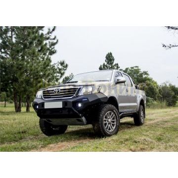 Бампер силовой передний AL (черный) Rival для Toyota Hilux Vigo 2011-2015