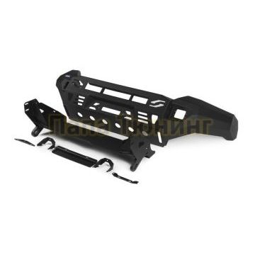 Бампер силовой передний AL (черный) Rival для Toyota Land Cruiser 200 2015-