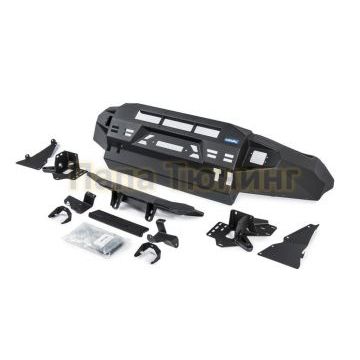 Бампер силовой передний AL (черный) Rival для Volkswagen Amarok 2010-