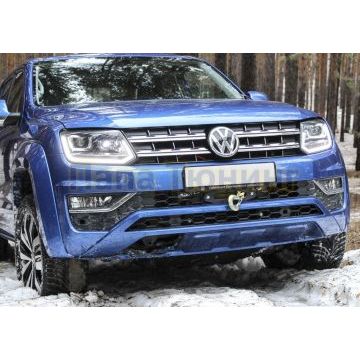 Кронштейн лебедки в штатный бампер V-2,0/V-3,0 Rival для Volkswagen Amarok 2010-2016, 2016-