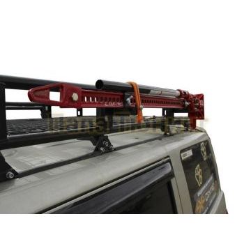 Крепление реечного домкрата на экспедиционный багажник Rival для UAZ Patriot 2008-