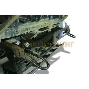 Кронштейн лебедки в штатный бампер (установка за номером) все кроме Diesel Rival для UAZ Patriot 2008-