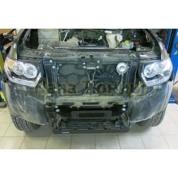 Кронштейн лебедки в штатный бампер (установка за номером) все кроме Diesel Rival для UAZ Patriot 2008-