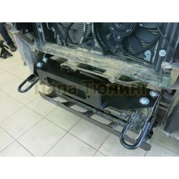 Кронштейн лебедки в штатный бампер (установка за номером) все кроме Diesel Rival для UAZ Patriot 2008-