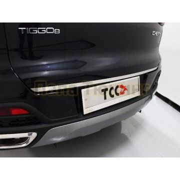 Накладка на заднюю дверь (лист шлифованный) ТСС для Chery Tiggo 8 2020- Накладка на заднюю дверь (лист шлифованный) ТСС для Chery Tiggo 8 2020-