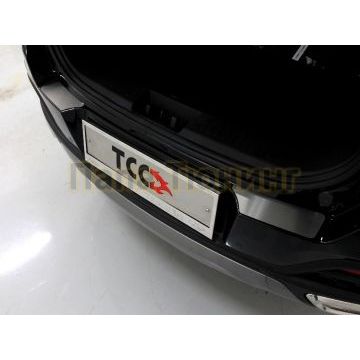 Накладки на задний бампер (лист шлифованный) 2шт ТСС для Chery Tiggo 8 2020- Накладки на задний бампер (лист шлифованный) 2шт ТСС для Chery Tiggo 8 2020-