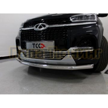 Решетка радиатора нижняя 12 мм ТСС для Chery Tiggo 8 2020- Решетка радиатора нижняя 12 мм ТСС для Chery Tiggo 8 2020-