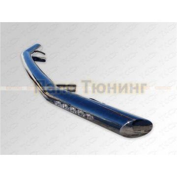 Защита передняя нижняя (овальная с ДХО) 75х42 мм ТСС для Chery Tiggo 8 2020-