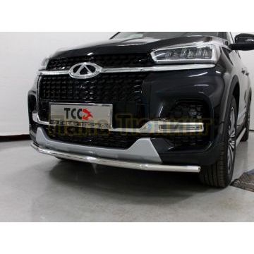 Защита передняя нижняя 42,4 мм ТСС для Chery Tiggo 8 2020-