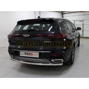 Защита задняя 60,3 мм ТСС для Chery Tiggo 8 2020-