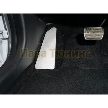 Накладка площадки левой ноги (лист алюминий 4мм) ТСС для Geely Coolray 2020-2024
