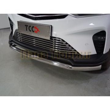 Защита передняя нижняя 60,3 мм ТСС для Geely Coolray 2020-2024