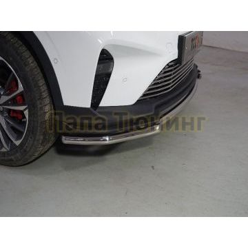 Защита передняя нижняя 42,4 мм ТСС для Geely Coolray 2020-2024