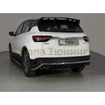 Защита задняя 42,4 мм ТСС для Geely Coolray 2020-2024