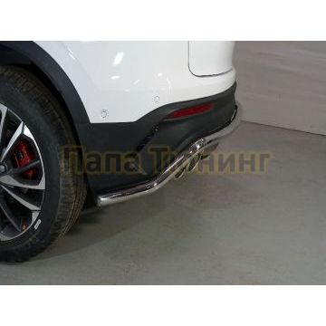 Защита задняя 42,4 мм ТСС для Geely Coolray 2020-2024