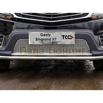Решетка радиатора нижняя (лист) ТСС для Geely Emgrand X7 2018-