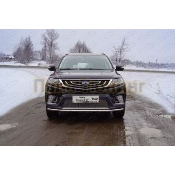 Защита передняя нижняя 42,4 мм ТСС для Geely Emgrand X7 2018-