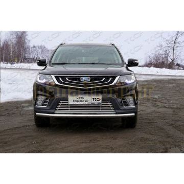 Защита передняя нижняя 60,3 мм ТСС для Geely Emgrand X7 2018-