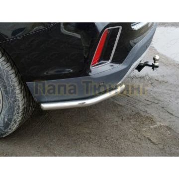 Защита задняя (уголки) 42,4 мм ТСС для Geely Emgrand X7 2018-