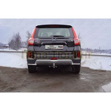 Защита задняя (уголки) 42,4 мм ТСС для Geely Emgrand X7 2018-