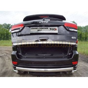 Накладка на заднюю дверь (лист шлифованный) ТСС для Jeep Grand Cherokee 2013-2017 Накладка на заднюю дверь (лист шлифованный) ТСС для Jeep Grand Cherokee 2013-2017