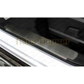 Накладки на пластиковые пороги (лист шлифованный) 2шт ТСС для HAVAL F7 2019-2022 (1,5 л., 4WD)