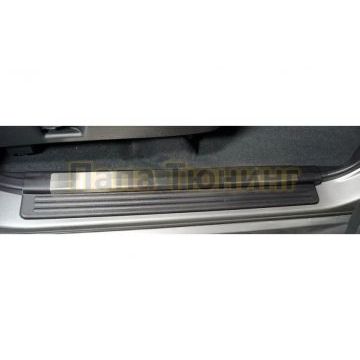 Накладки на пластиковые пороги (лист шлифованный) 4шт ТСС для Haval H5 2020-