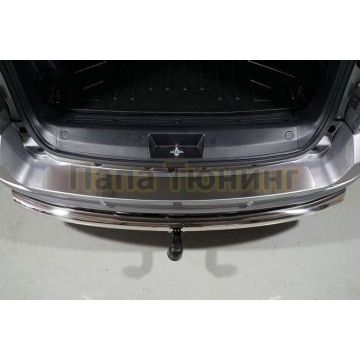 Накладка на задний бампер (лист шлифованный) ТСС для Haval H5 2020- Накладка на задний бампер (лист шлифованный) ТСС для Haval H5 2020-