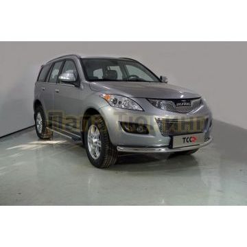 Защита передняя нижняя 60,3 мм ТСС для Haval H5 2020-2024