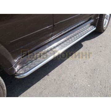 Пороги с площадкой 42,4 мм ТСС для Haval H5 2020-2024