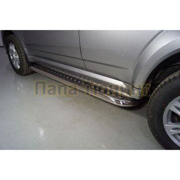 Пороги с площадкой 60,3 мм ТСС для Haval H5 2020-2024