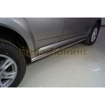 Пороги труба 60,3 мм ТСС для Haval H5 2020-2024