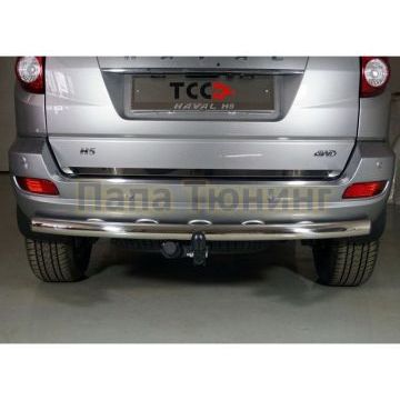 Защита задняя 60,3 мм ТСС для Haval H5 2020-2024