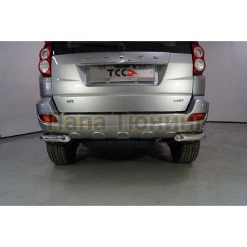 Защита задняя (уголки) 60,3 мм ТСС для Haval H5 2020-2024