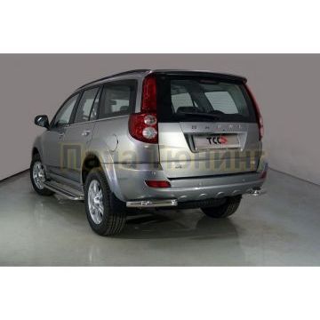 Защита задняя (уголки) 60,3 мм ТСС для Haval H5 2020-2024