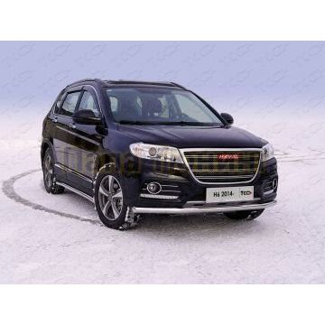 Защита передняя нижняя 60,3 мм ТСС для Haval H6 2015-