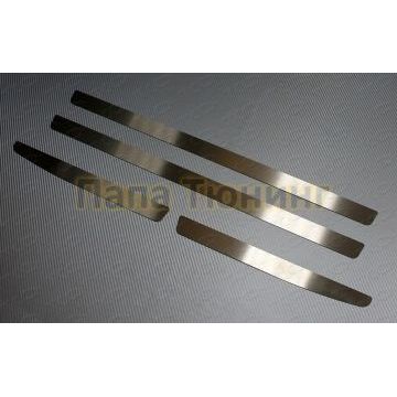 Накладки на пластиковые пороги (лист шлифованный) ТСС для Haval H9 2017-2024 Накладки на пластиковые пороги (лист шлифованный) ТСС для Haval H9 2017-2024