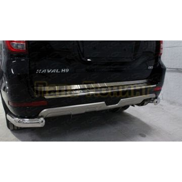 Накладка на заднюю дверь (лист шлифованный) ТСС для Haval H9 2017-2024 Накладка на заднюю дверь (лист шлифованный) ТСС для Haval H9 2017-2024