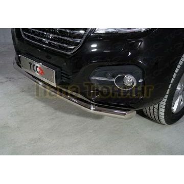 Защита передняя нижняя 76,1 мм ТСС для Haval H9 2017-2024
