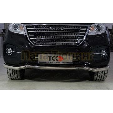 Защита передняя (волна) 60,3 мм ТСС для Haval H9 2017-2024