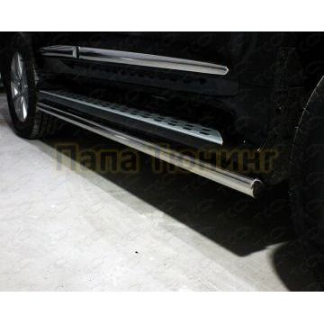 Защита порогов 60,3 мм ТСС для Haval H9 2017-2024 Защита порогов 60,3 мм ТСС для Haval H9 2017-2024