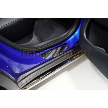 Накладки на пороги (лист зеркальный) 4шт ТСС для Kia Seltos 2020-