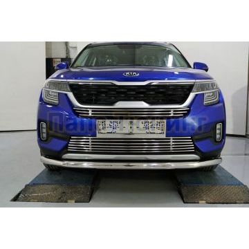 Решетка радиатора нижняя 12 мм ТСС для Kia Seltos 2020-