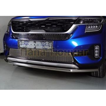 Защита передняя нижняя 42,4 мм ТСС для Kia Seltos 2020-